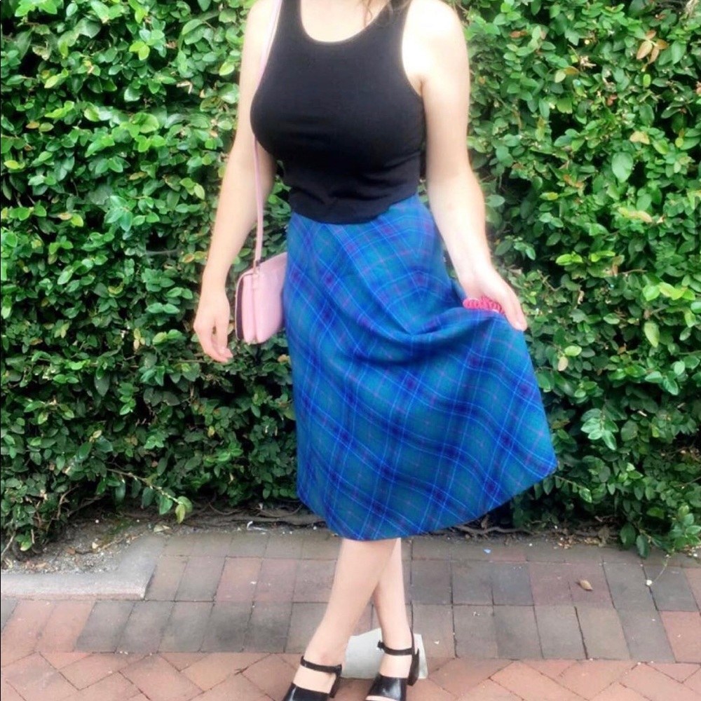 PENDLETON VINTAGE PLAID SKIRT